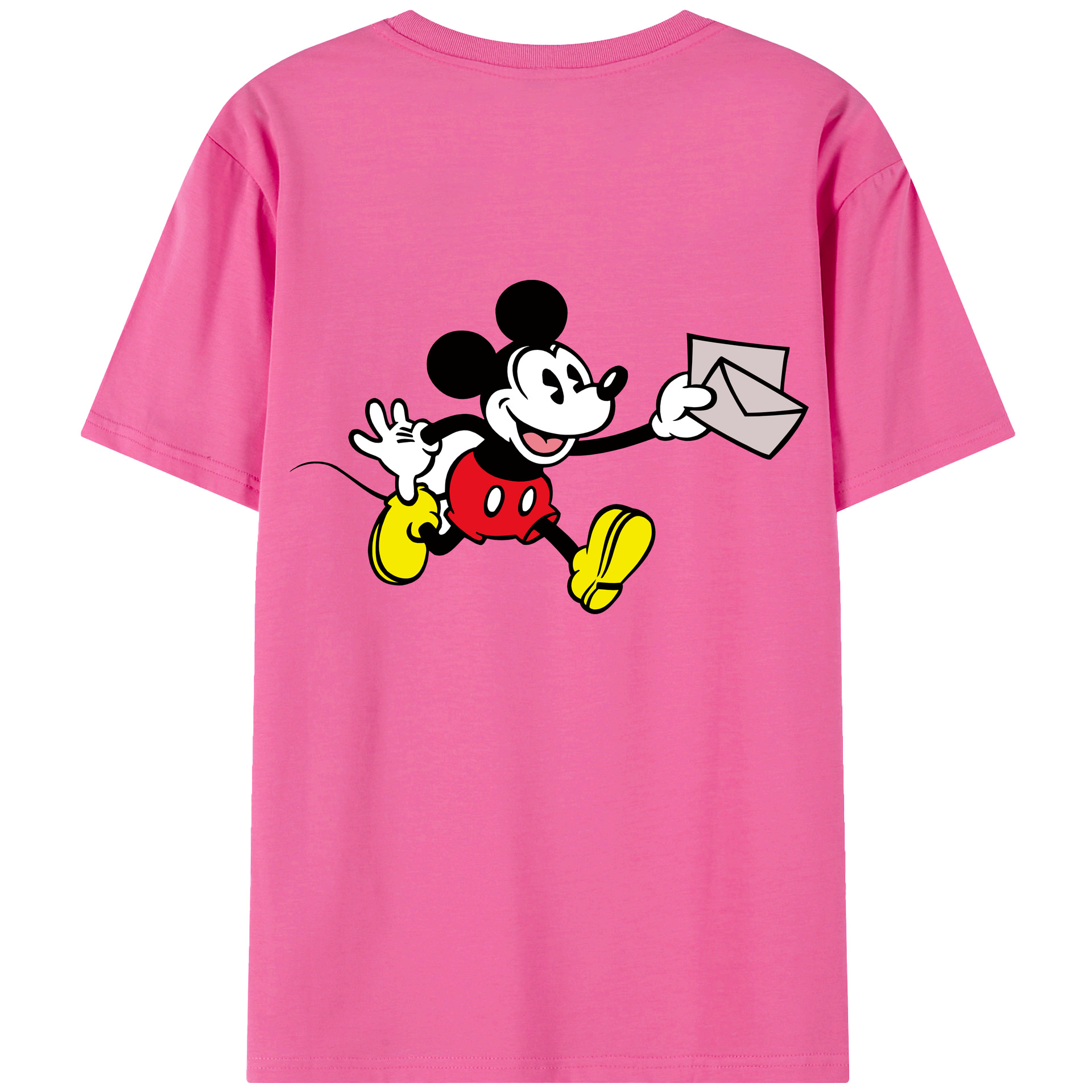 （画像用） ミッキーマウス Mickey Mouse レディース半袖Tシャツ(バックプリント)
